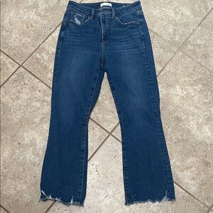 LOFT Indigo Wide Leg Jeans